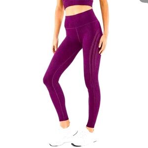 NWOT FABLETICS High-Waisted SculptKnit® Dark Plum Legging | M